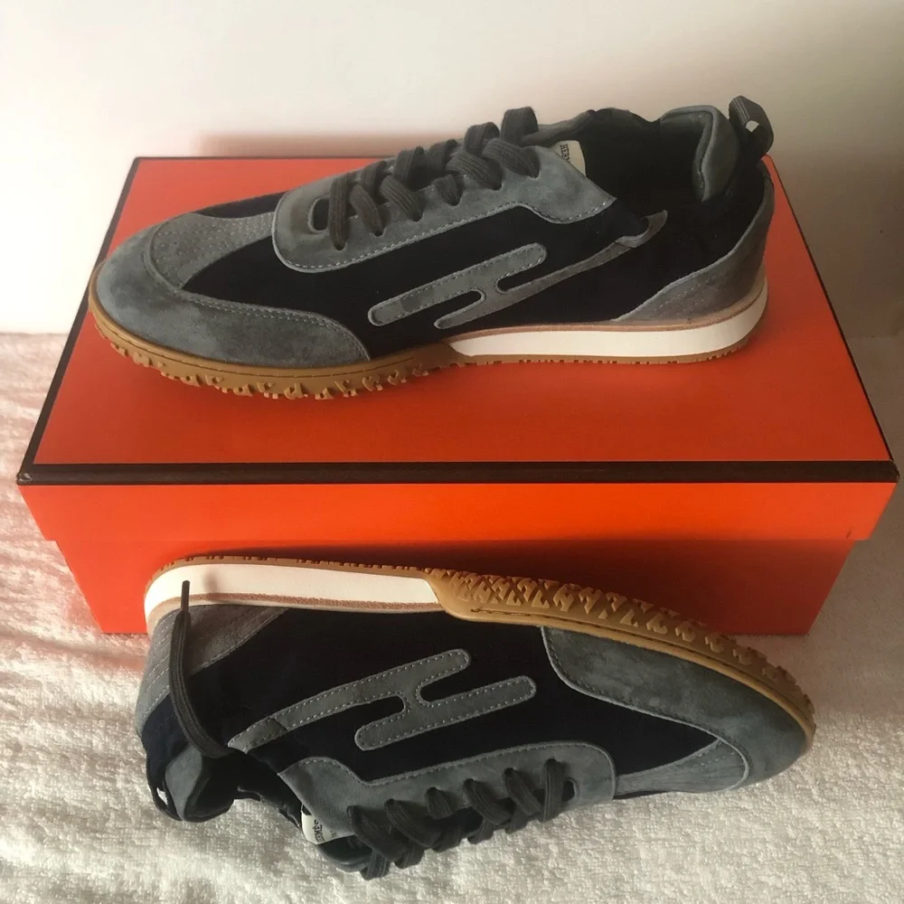 Hermes Black and Gray Sneakers - Picture 3 of 6